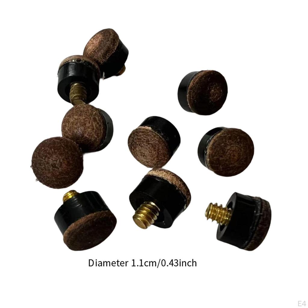 10 -piece Billiard Tips for Pool And Sandwich Signs, Screwed From The of