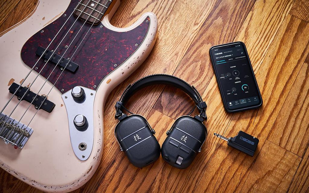 BOSS BASS Wireless Bass Headphone System with Bluetooth Amplifier WAZA-AIR [WAZA-AIR-B]