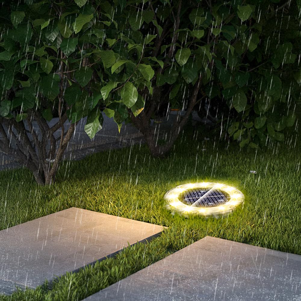 Solarleuchten für Außengarten 12 Automatische Licht Solarboden IP65 Hoch Solar Warmes Licht für und Terrassen von - LEDs, Solarbetrieben, Licht-An, Sensor,