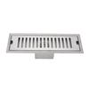 304 Stainless Steel Floor Drain Rectangular Channel Drain Durable Linear Shower Drain  Balcony