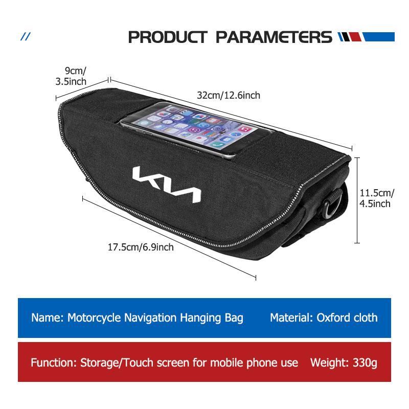 ZHPB9 Universal Motorcycle Luggage Backpack Navigation Phone Bag For KIA Ceed Sportage Rio K5 K2 Optima Cerato Venga Sedona