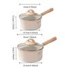 Spout Design Aluminum Zinc Zinc Alloy Milk Pot Non-stick Soup Pan Mini Saucepan  Stove