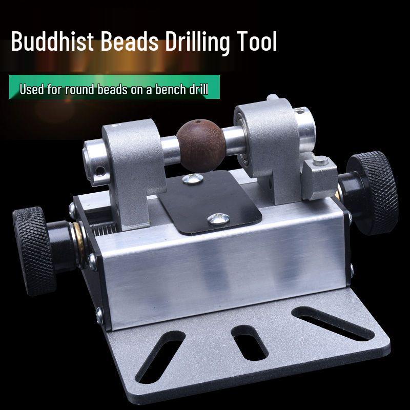 Jade & Agate Bead Drill Vise with 180° Flip for Buddha Beads