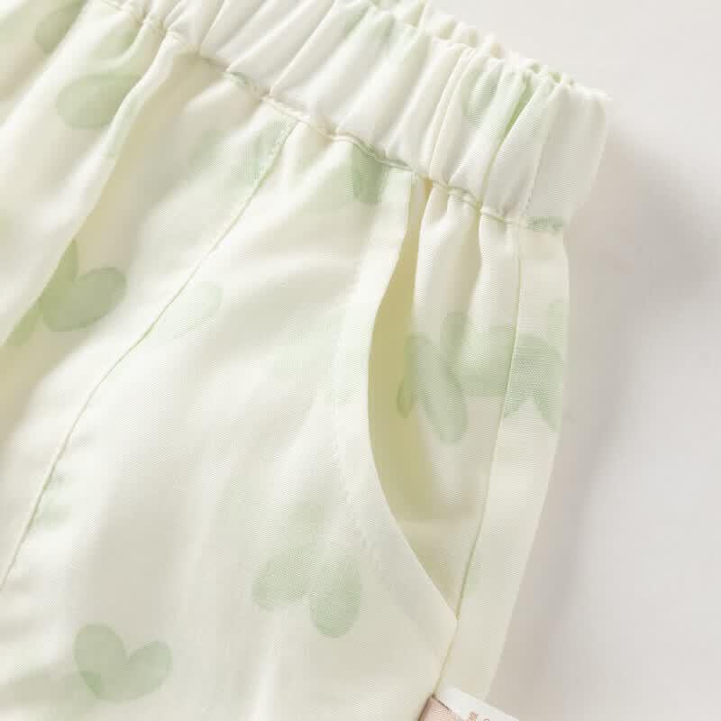 DAVE & BELLA Girls' Tencel Lyocell Cropped Harem Pants