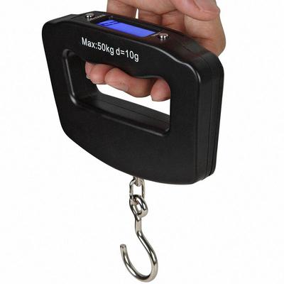 50 kg/10 g 110 lb Tragbare Waage LCD Digitale Gepäck Kofferwaage Behandelt Reisegepäck Tasche Fisch Gewichtung Haken Hängewaage