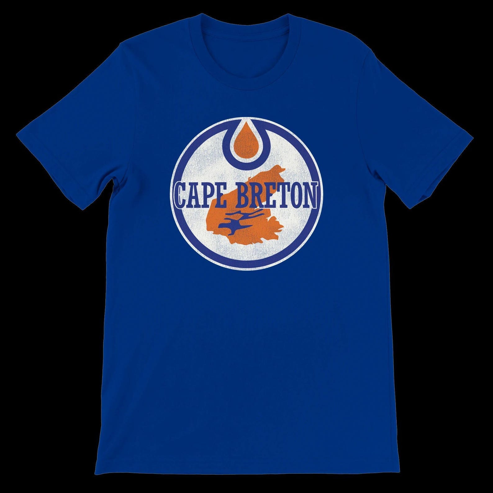 Cape Breton Oilers T-Shirt - Vintage Hockey Team Shirt | Retro Ice Hockey Apparel S