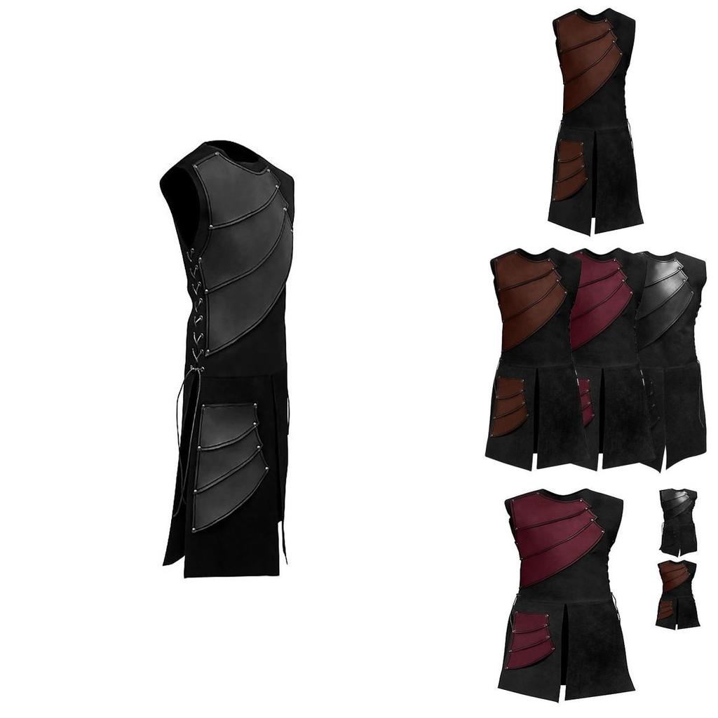 Costume da Cavaliere Medievale Cosplay Premium da Uomo Taglia M-3XL