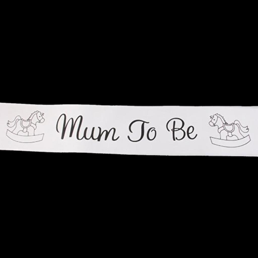 Maternity Pregnant Women Mum To Be Sash Baby Shower Boy Girl Party Decoration