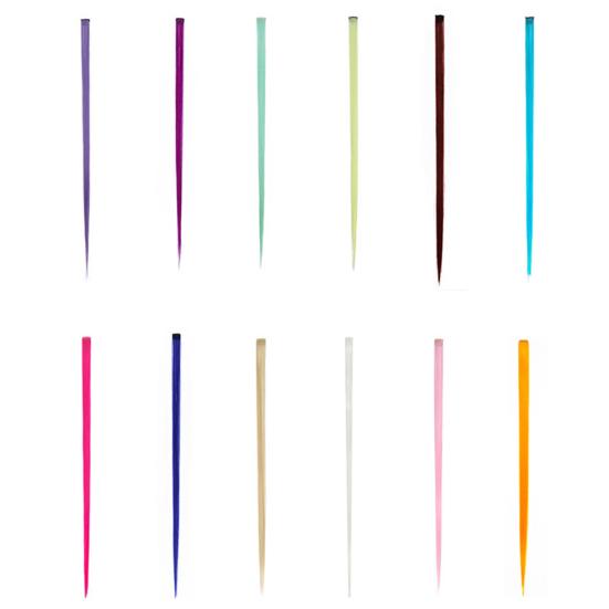 55cm Ombre Hairpieces For Women Multicolor False Hair Synthetic Hair Extensions