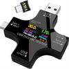 Portable USB PD Detector Type-C Voltage Ammeter, Digital Display Tester For Phone Tablet Laptop And PD Power Adapter Testing