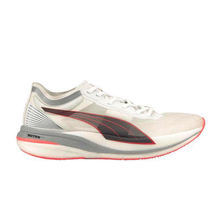 Puma Deviate Nitro Elite Hvit Lava Blast Damesneakers 376444-01