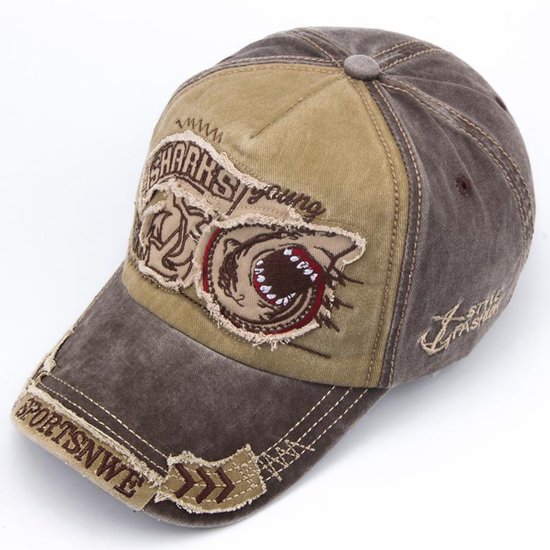Cappello Cotone Moda Ricamo Squalo Visiera Casual per Donne Snapback Hip Hop Cappellini per Uomini e Donne Cappellini Cntang Uomo Baseball