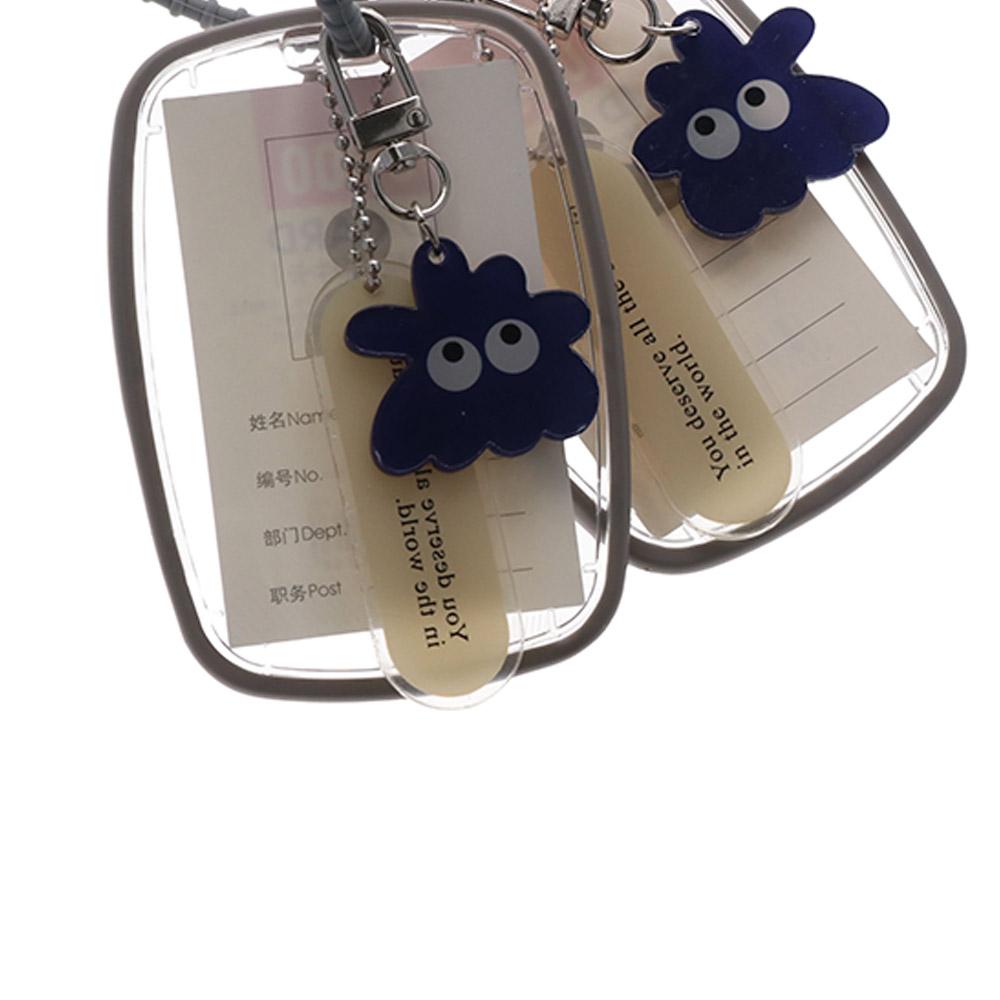 Case Key Holder INS Transparent Card Hold Women Card Cover Korean Style Pendant Key Ring Ornaments