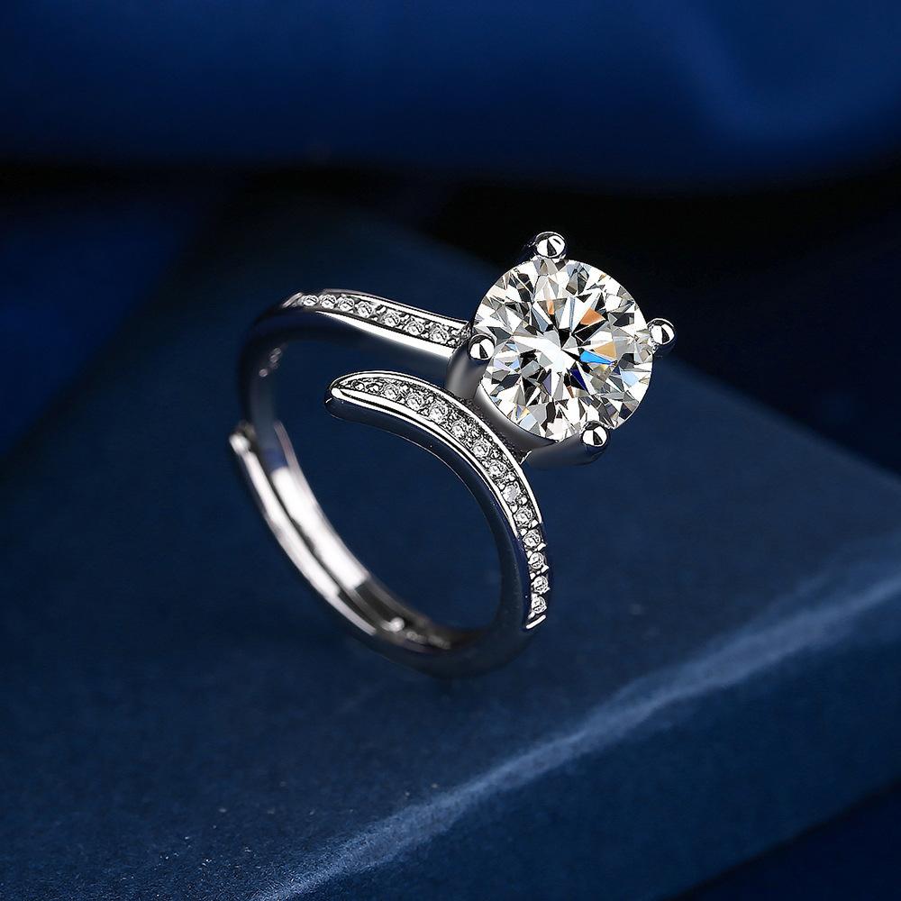 New 925 Silver Ring AAA Zircon High Quality For Women Rings Wedding Fine Jewelry Accessories Party Gift