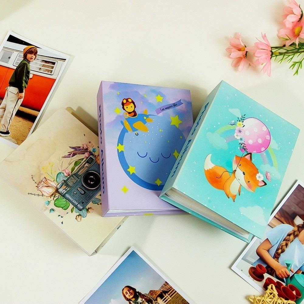 6 Inch 100 Pockets Photo Album Cloth Cover Photo Storage Scrapbook Album  Newborn Memory