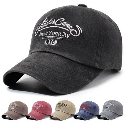 Embroidered Letter Vintage Cap Men Baseball Cap Women Sun Hat