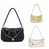 Sweet Y2K Underarm bag Pleated Cloud Square Bag Fashion PU Leather Shoulder Bag  Travel