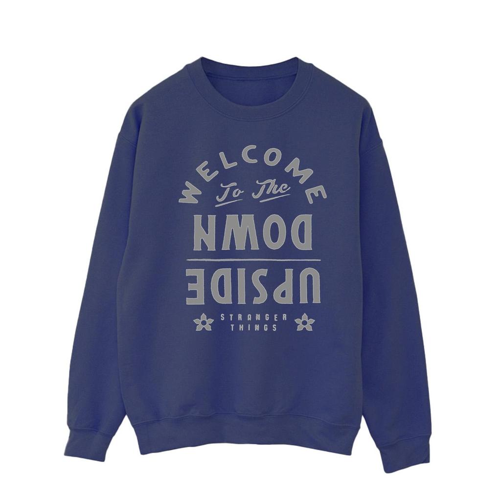 Netflix Mens Stranger Things Welcome To Upside Down Sweatshirt