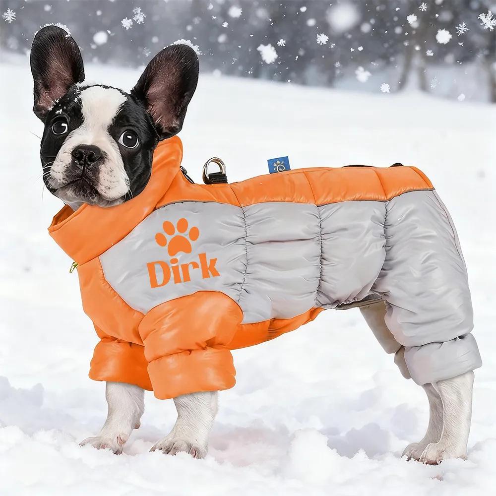 Reflektierende Wasserdichte Hundejacke - Warmer Vierbeiniger Wintermantel