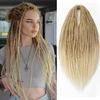 24' Dreadlocks Extensions Crochet Hair for Women 10 Strands Handmade Crochet Hair Braids 0.6cm Hippie Double Ended Dreadlock