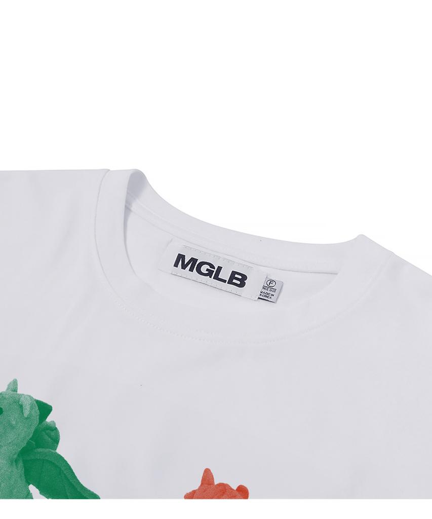 MATCHGLOBE Three Dragon Oversized Tee (White)
