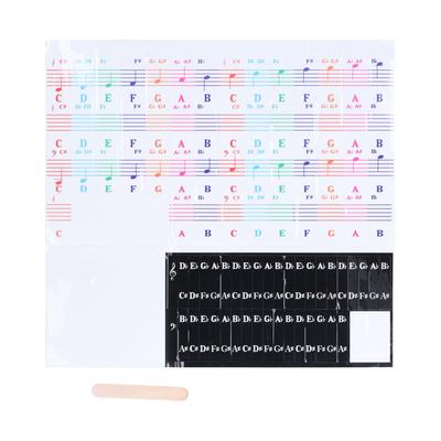 Klaviertastatur-Aufkleber, Etikett, abnehmbar, großer Notenbrief für 49617688 Key Electronic