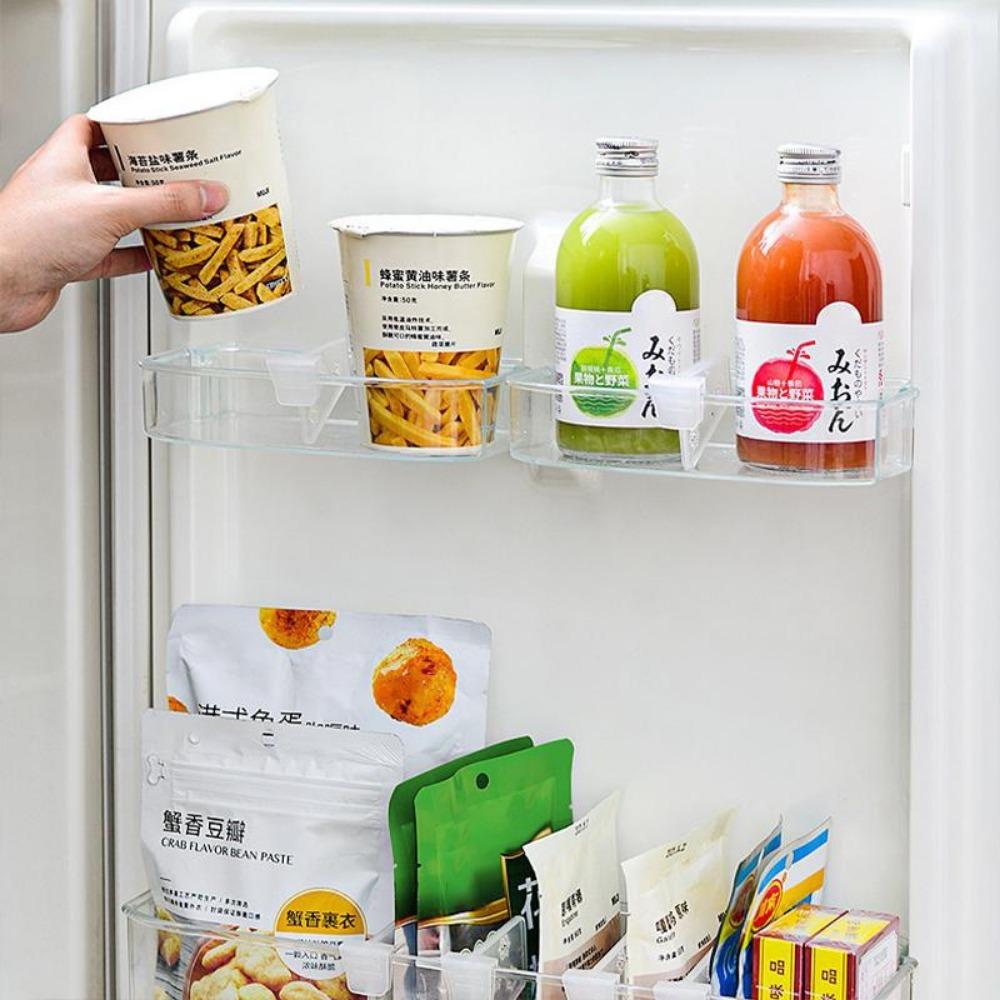 10Pcs/Lot Refrigerator Storage Partition Board Retractable Plastic Divider Storage Splint Kitchen Bottle Can Shelf Organizer
