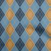oneOone Cotton Flex Dark Rose Brown Fabric Argyle Quilting Supplies Print Sewing Fabric By The Yard 40 Inch