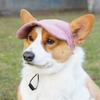 Personalized Custom Embroidery Pet -shedding Exposed Ears Adjustable Rope Buckle Corduroy Hat For All Seasons Universal Outdoor Small Dog Sun Hat
