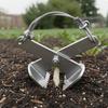 Iron Alloy Root Removal Implement Serrated Clamp Weed Remover for Garden Sapling