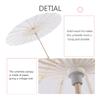 White Color Paper Decorative Umbrella Parasol School Decor Photo Prop (60cm)