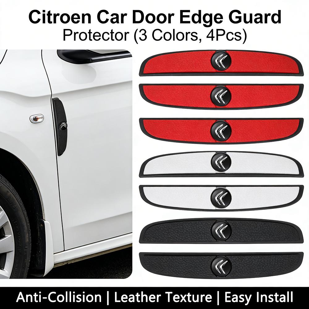 Citroen Car Door Edge Guard Protector Anti-Collision Scratch Stickers For C1 C2 C3 C4 C5 Berlingo Auto Exterior Accessories 4Pcs