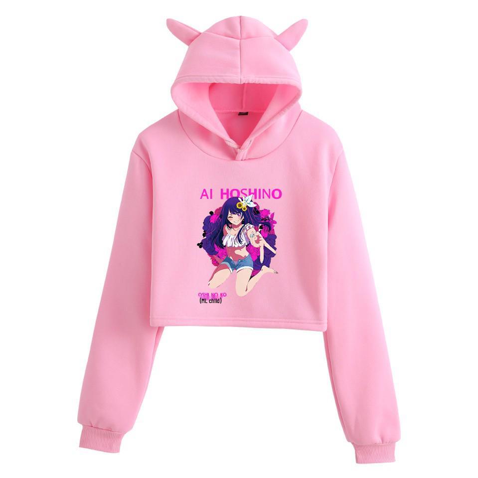2023 Japanese Anime Oshi No Ko Starry Child Cat Ear Hoodie