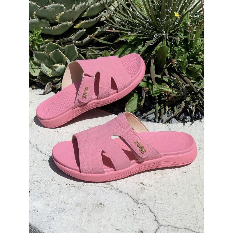 Women’s Retro Open-Toe Platform Slide Sandals Soft Summer Shoes