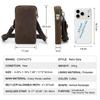 CONTACT'S Retro Genuine Leather Shoulder Bag Men Metal Push Lock Belt Clip Waist Bag Male Travel Daily Gift Crossbody Bag
