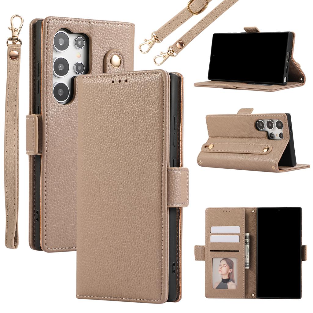 Crossbody Wrist  with Card Holder Phone Case for Samsung Galaxy SA24 S23 S22 Ultra Plus A05S A05 A15 A25 A35 A55 A24 A35 A54