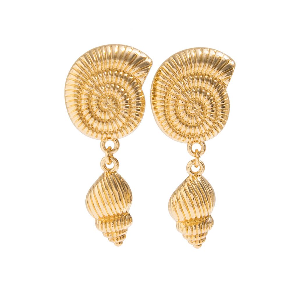 Ocean Style Design Drop Earrings Glossy Texture Smooth Surface Drop Earrings for Birthday Stage Party Show Balls