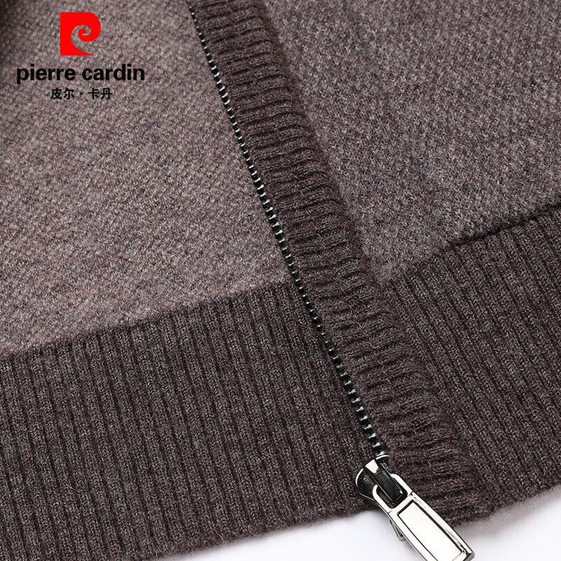 Pierre Cardin Men's 100% Pure Wool Stand Collar Vest Cardigan