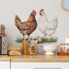 Garden Style Rooster Green Grass Bedroom Kitchen Home Background Landscaping Wall Sticker