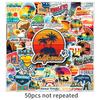 50 California Graffiti Stickers for Outdoor Travel and Decorative Suitcases