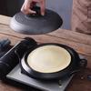 Lilang Cast Iron Pancake Griddle with Wooden Handle
