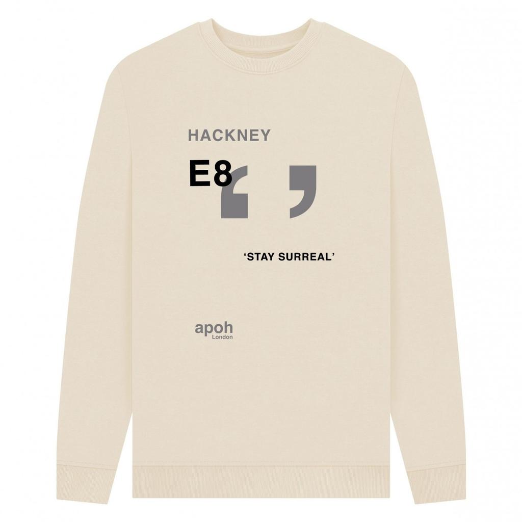 Apoh Unisex Adult Surreal Hackney Slogan Sweatshirt