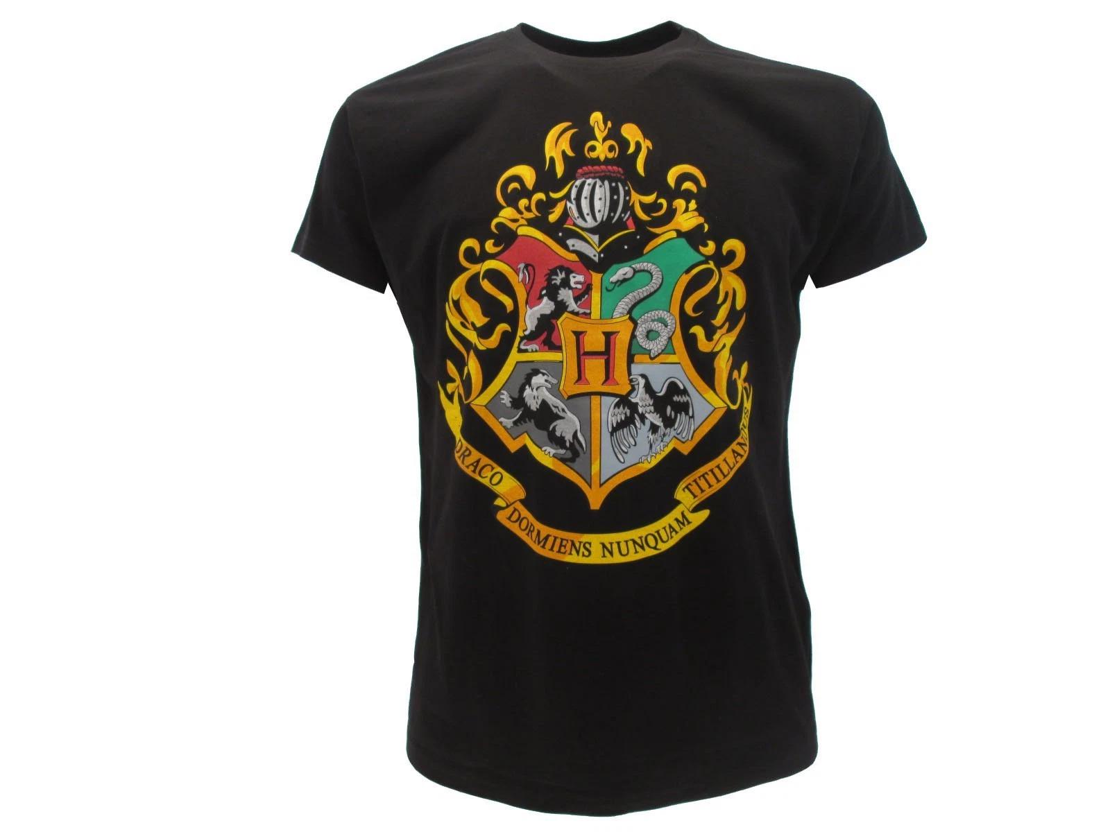 HARRY POTTER T-Shirt T-Shirt HOGWARTS COAT OF ARMS OFFICIAL School Logo Warner Bros 2XL