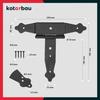 T-panty - KOTARBAU - 150 mm - Ocel - Černá - Snadná montáž