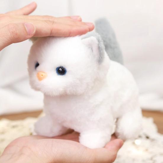 1 Set Kids Electronic Plush Dog Toy Walking Interactive Puppy Rabbit Cat Plushie Toy Toddlers Boys Girls Educational Simulation Animal Toy