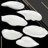 Pure White Plastic Irregular Plate Dish Commerce Serving Tray BBQ Picnic Plates Dessert Snacks Fruit Dishes Kitchen Tableware