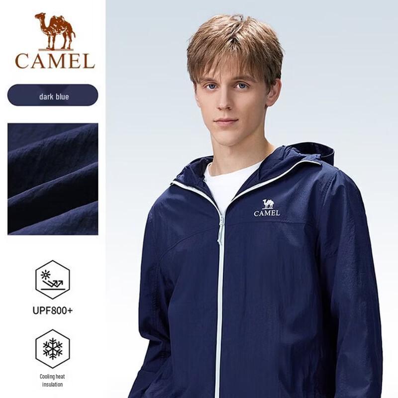 CAMEL Men s Hooded Sun & Rain Protection Jacket XL
