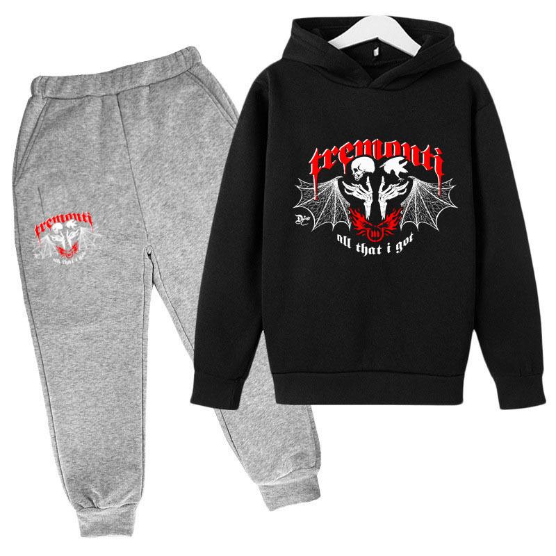 Autumn Winter Tremonti "All That I Got" Rock Band Printed Hoodies Sweatpants Set Fashionable Casual Warm Sports Long Sleeved Pants Men's Sport Wear