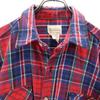 melton 70s Vintage Made in USA check Long sleeve Flannel shirt L Reddish Men's Used