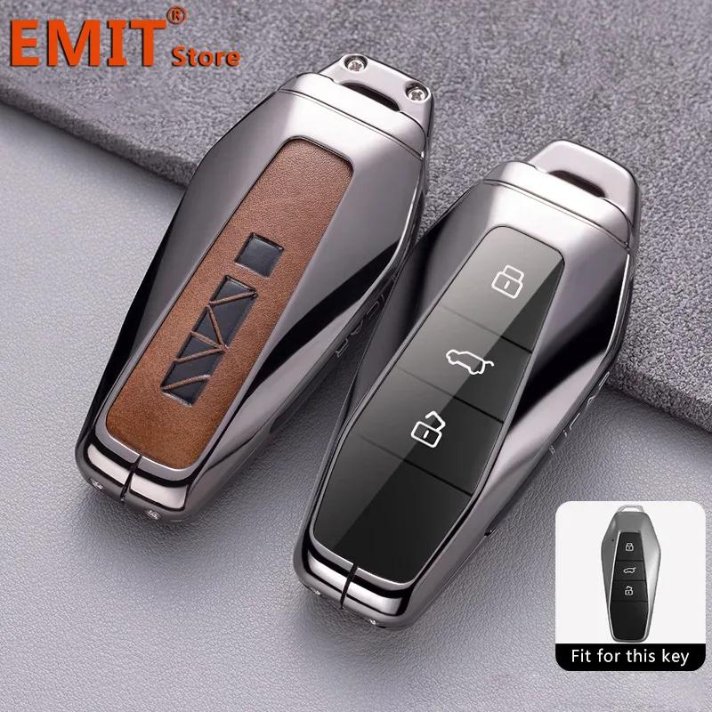 

For Chery Icar 03 Icar03 Aiqar Eq7 Eq5 Eq3 Jaecoo J6 Zinc Alloy Car Key Case Remote Cover Shell Keychain Holder Fob Accessories Key Case for Chery